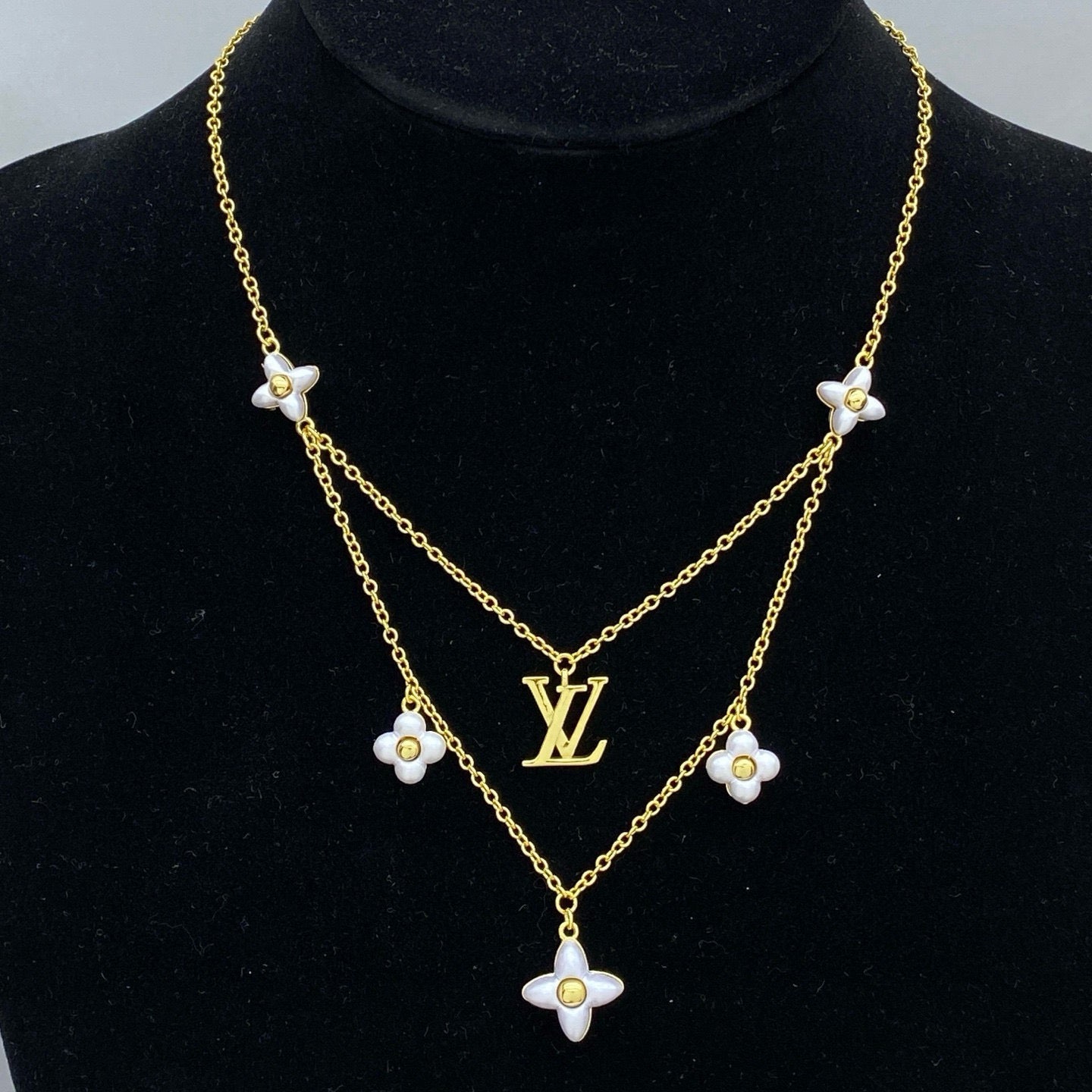 LV Flower Bracelet Necklace