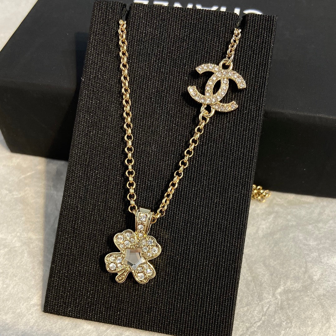 Chanel Clover Diamond Necklace