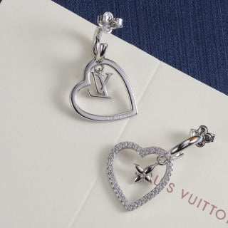 LV Heart Earrings