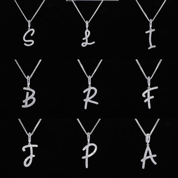 Initial Moissanite Necklace