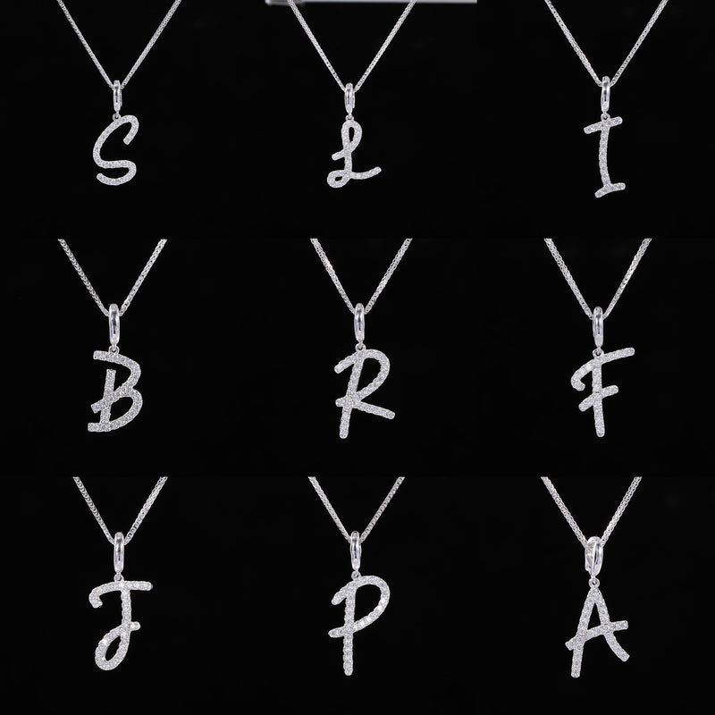 Initial Moissanite Necklace