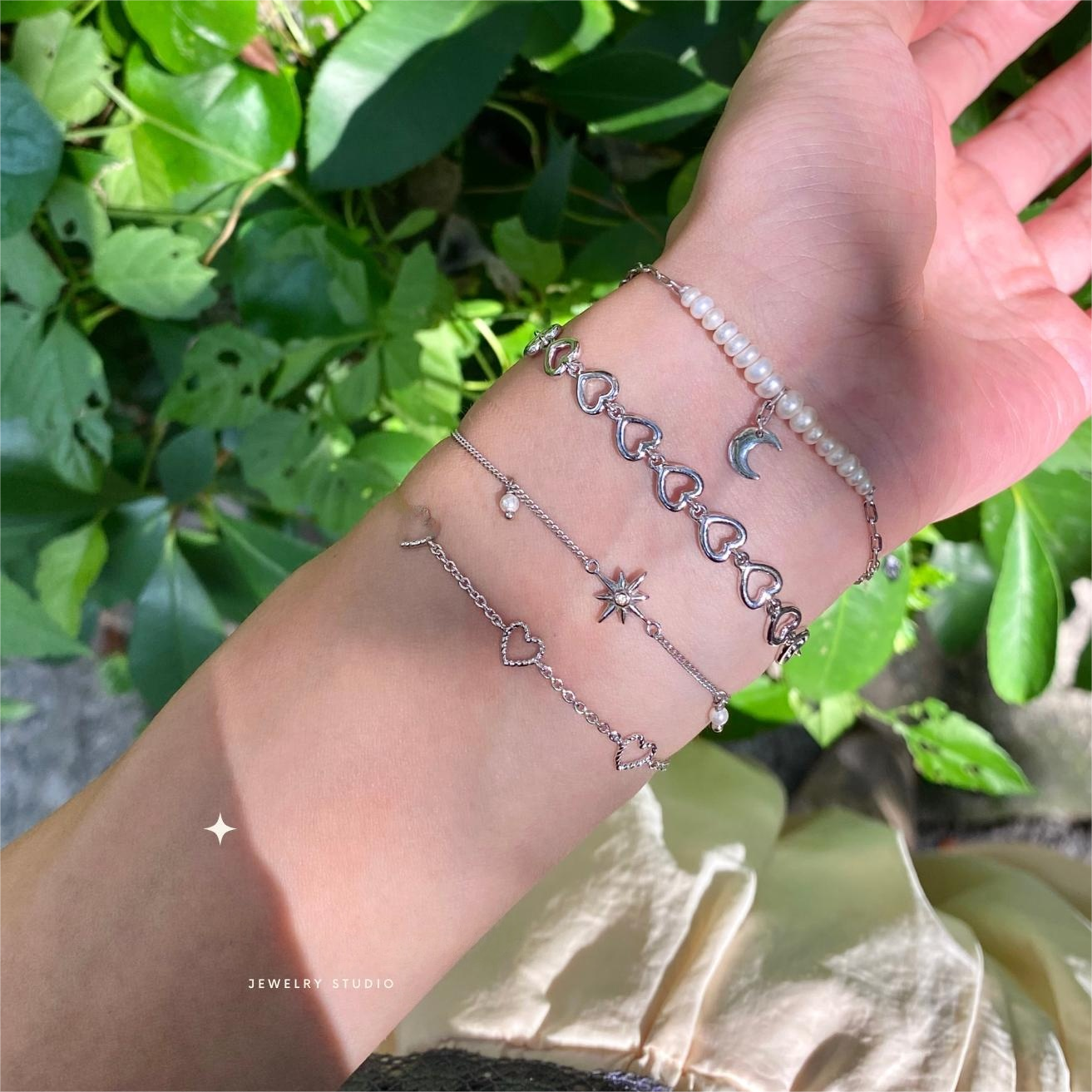 Three Heart Bracelet