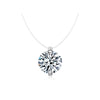 1-3CT Moissanite Enhanced Nvlon Thread Band Necklace