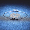 Enchating Full Moissanite Double Clover Moissanite Bracelet