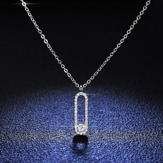 Moissanite Clip Necklace