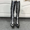 Christian Louboutin Black Lace Boots