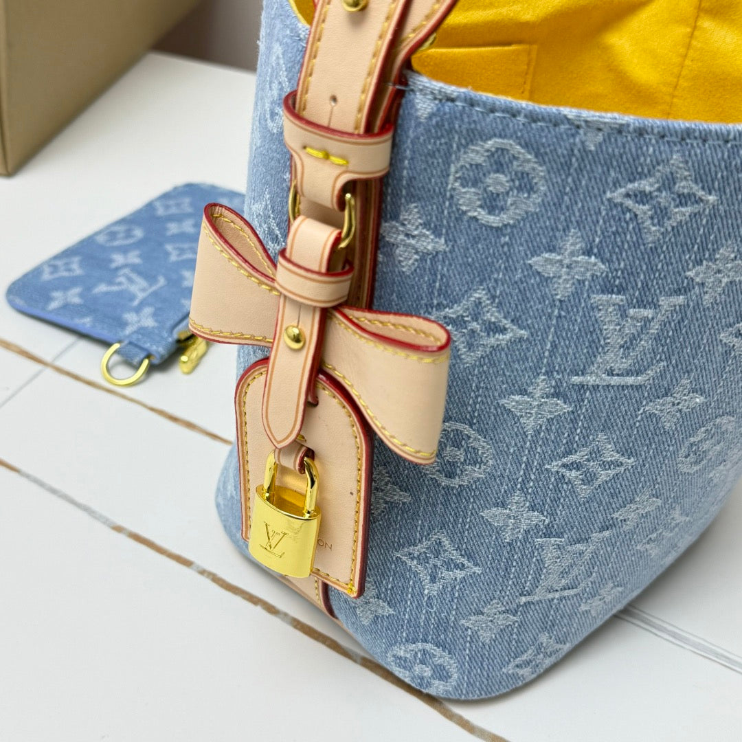 LV BB Denim Blue Shoulder Bag