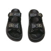 Chanel White Black Leather Sandal