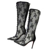 Christian Louboutin Black Lace Boots