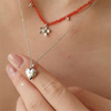 Heart Pendant Star Necklace