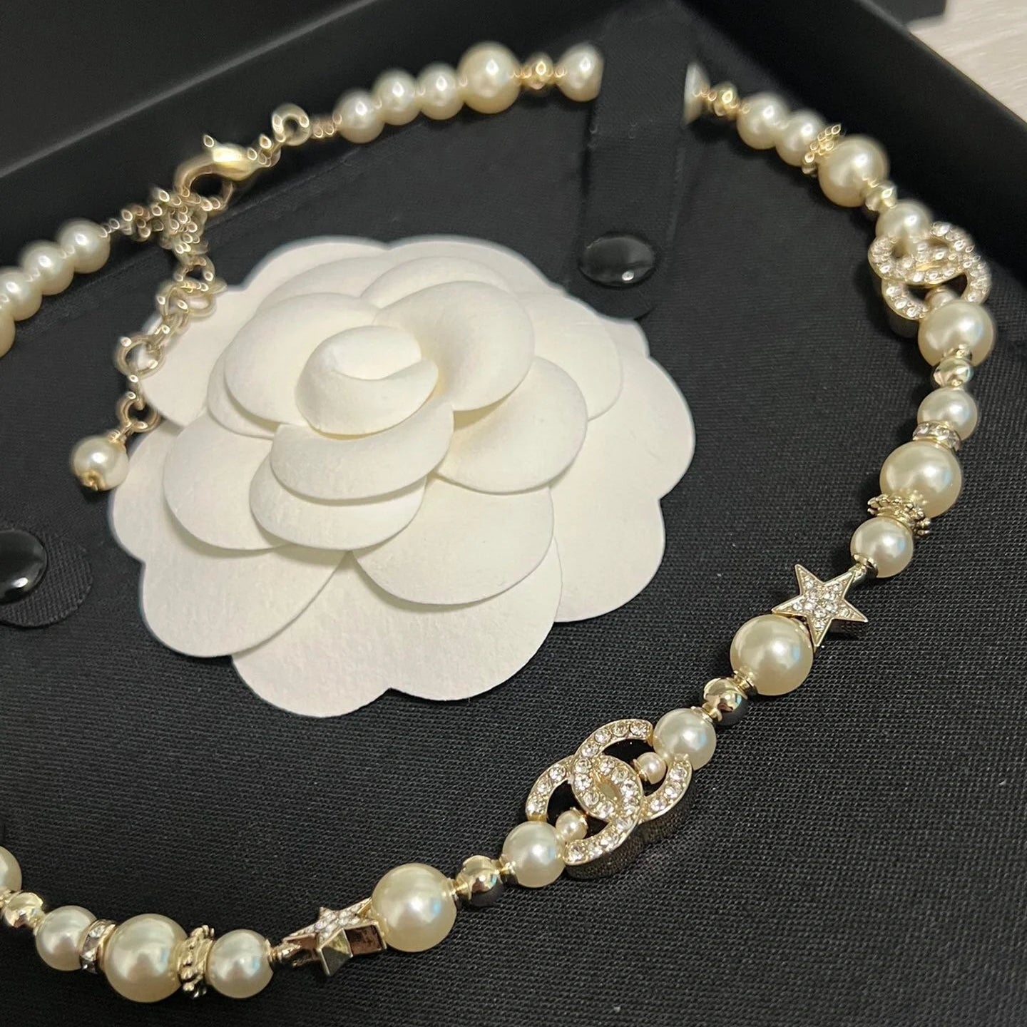 Chanel Pearl Star Choker