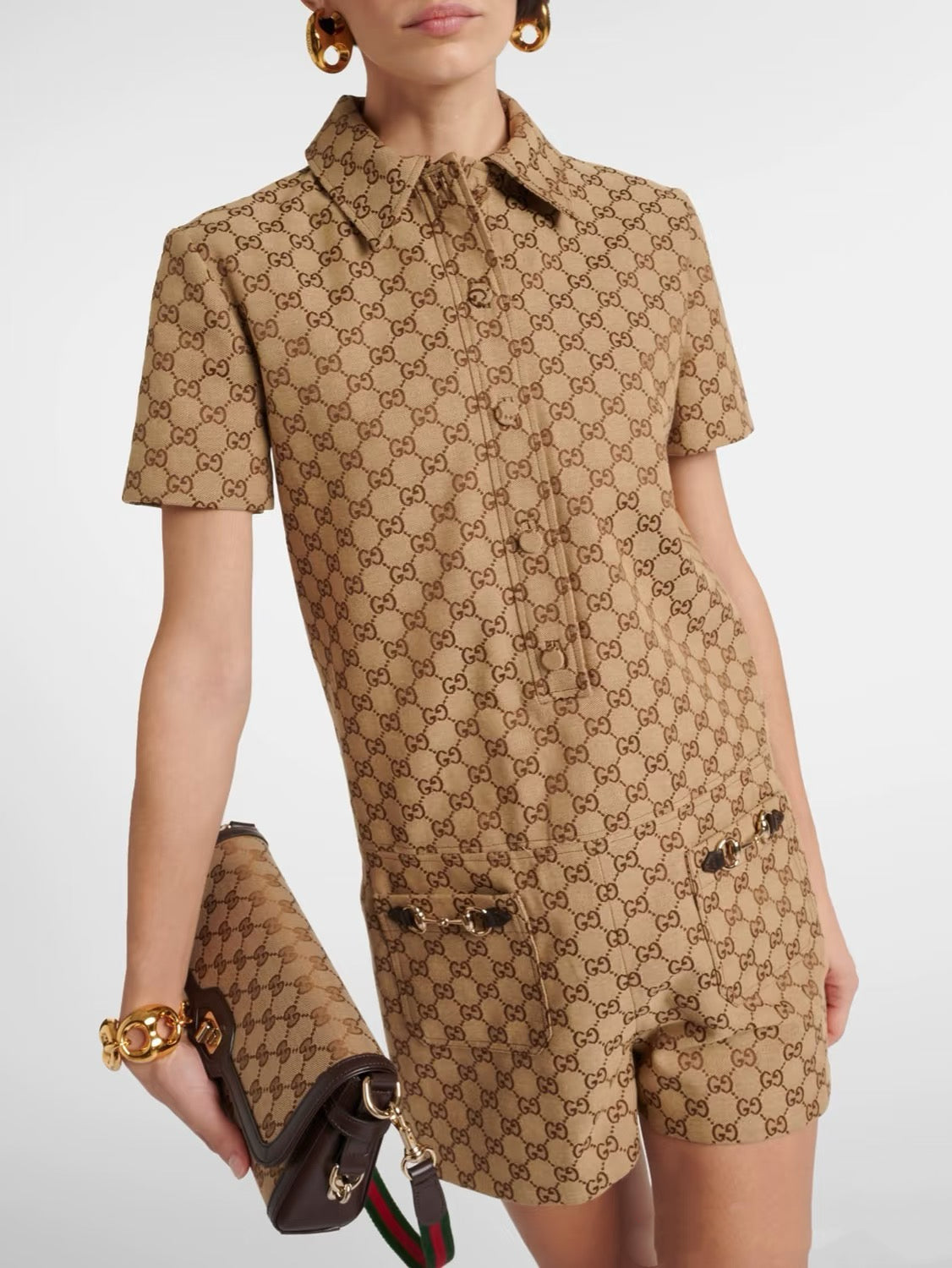 Gucci Brown Jumpsuit