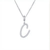 Initial Moissanite Necklace