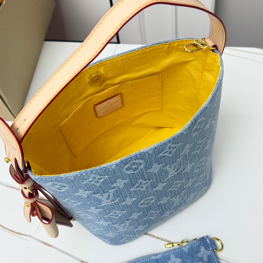 LV BB Denim Blue Shoulder Bag