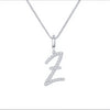 Initial Moissanite Necklace