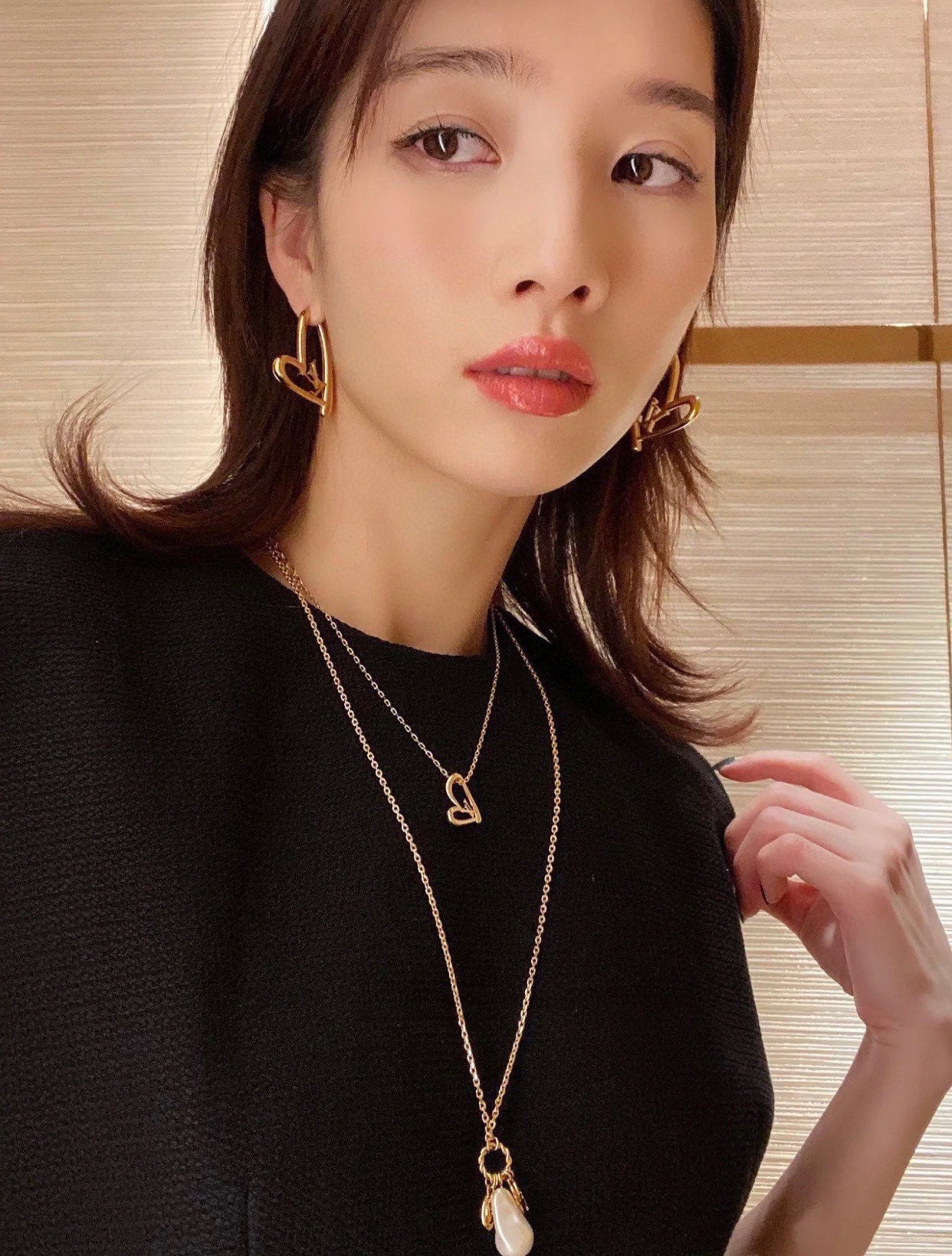 LV Heart Necklace Bracelet