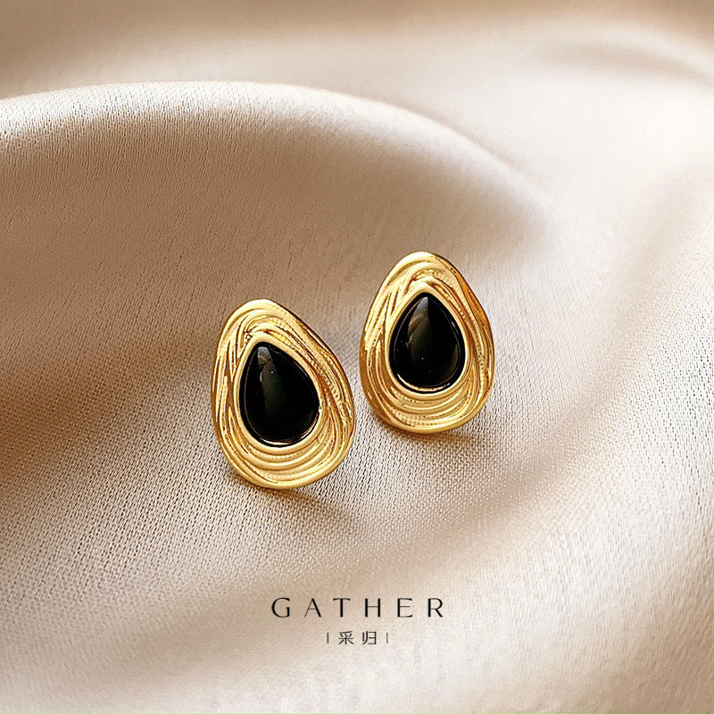 [#Gold Hoop Earrings] Vintage Geometric Twist Hoop Earrings, Elegant Charming Circle Earrings For Women