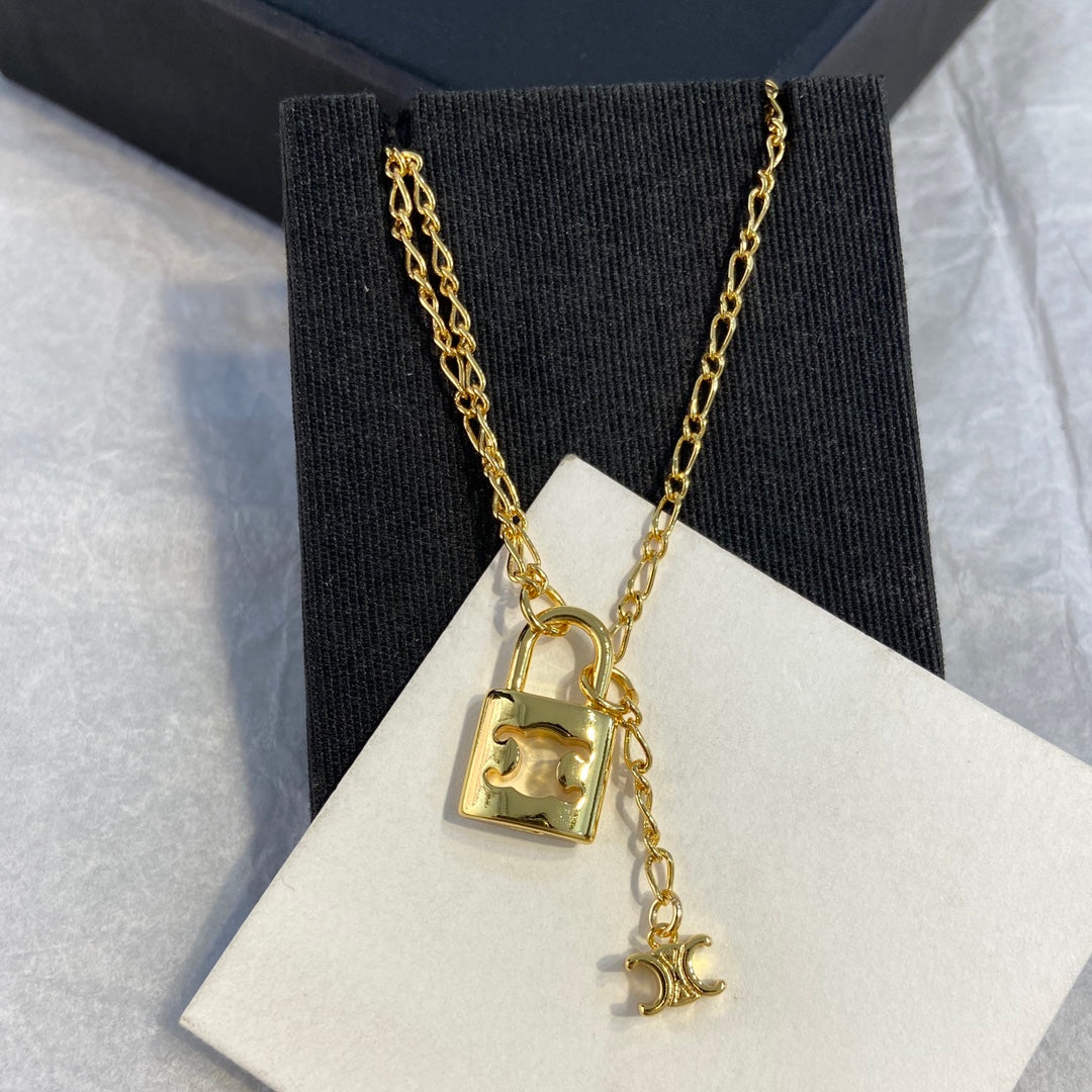 Celine Triumphal Arch Pendant Necklace