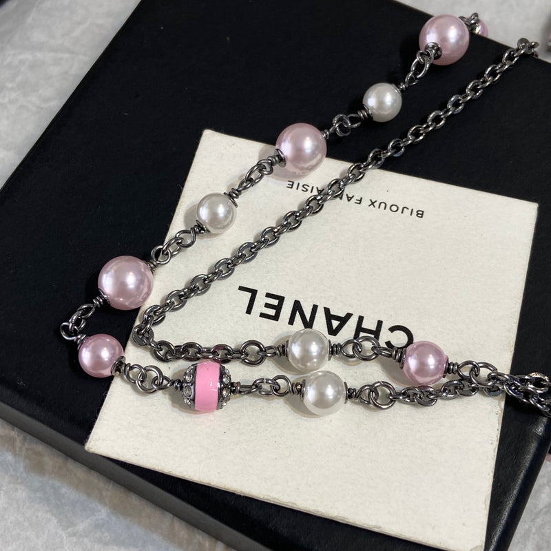 Chanel Pink Bowknot Sweater Chain