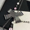 Chanel Pink Bowknot Sweater Chain