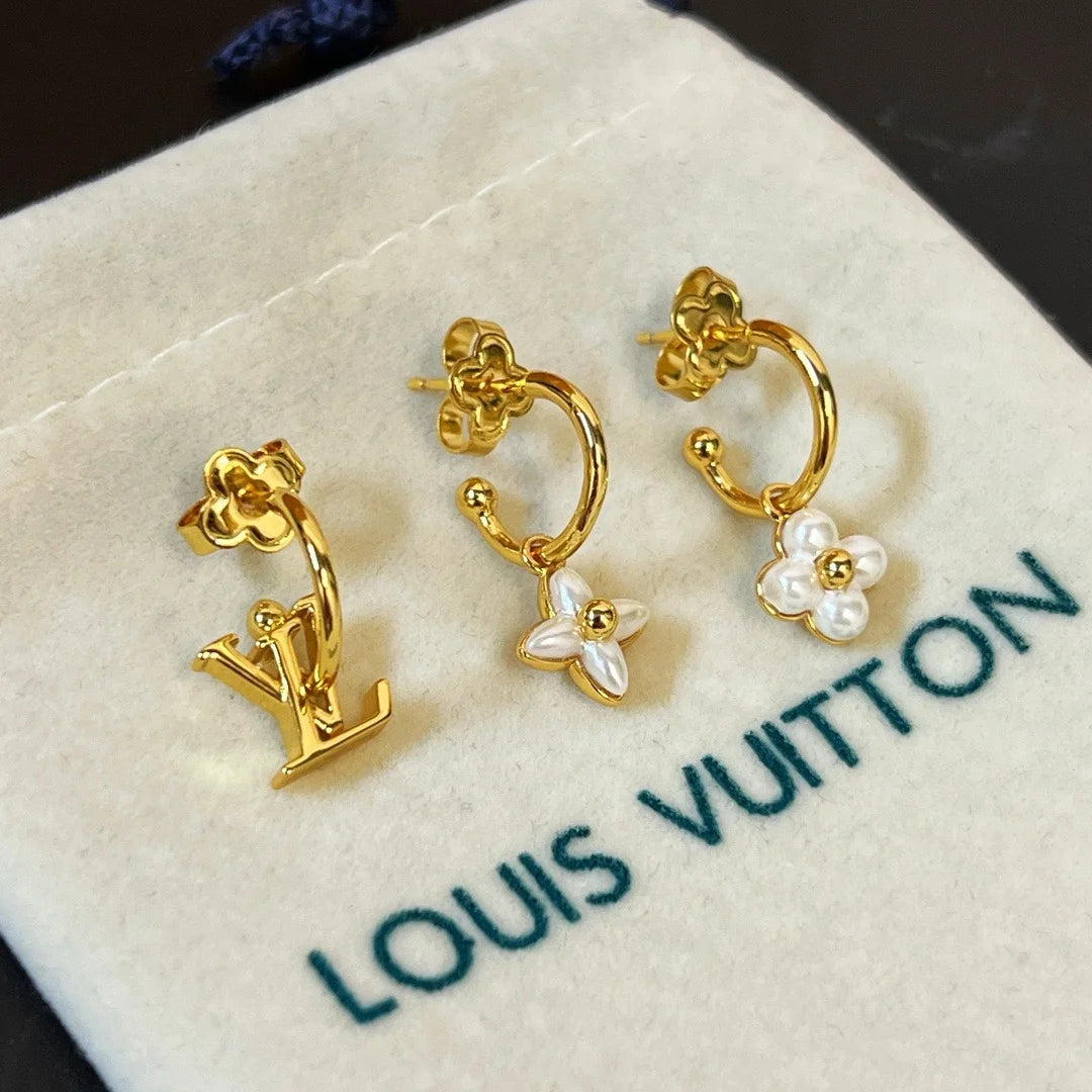 LV Flower Earrings