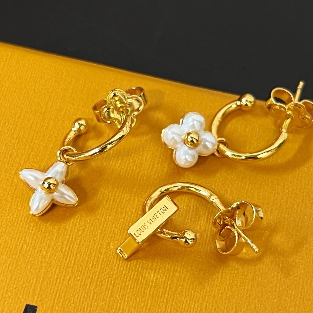 LV Flower Earrings