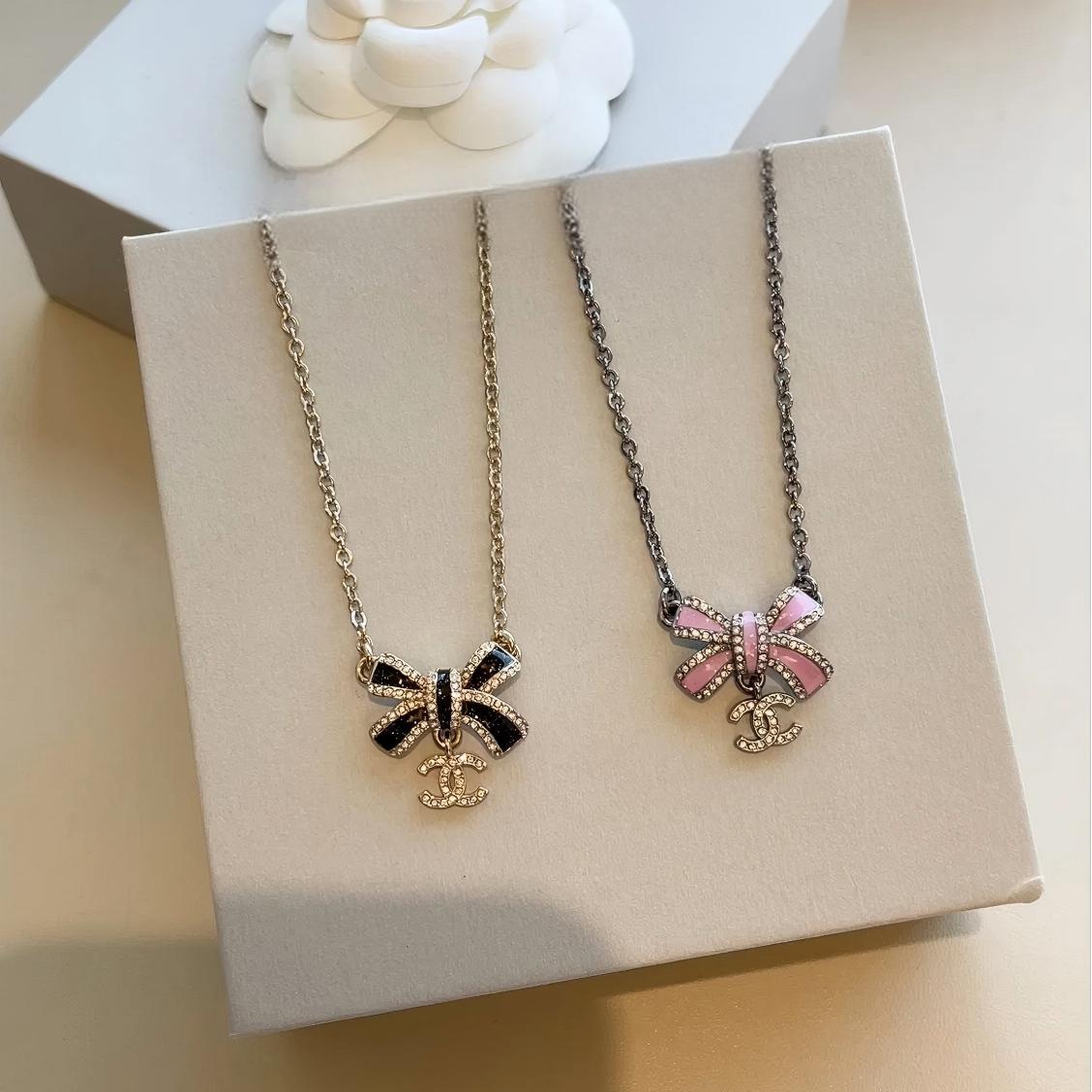 Chanel Bowknot Pendant Necklace
