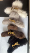 YSL Fluffy Hair Claw Set (4pcs Together)