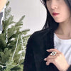 香奈儿方形戒指，开口可调节