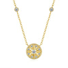 Six-pointed Star Pendant 14K Gold Plated Moissanite Necklace