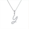 Initial Moissanite Necklace