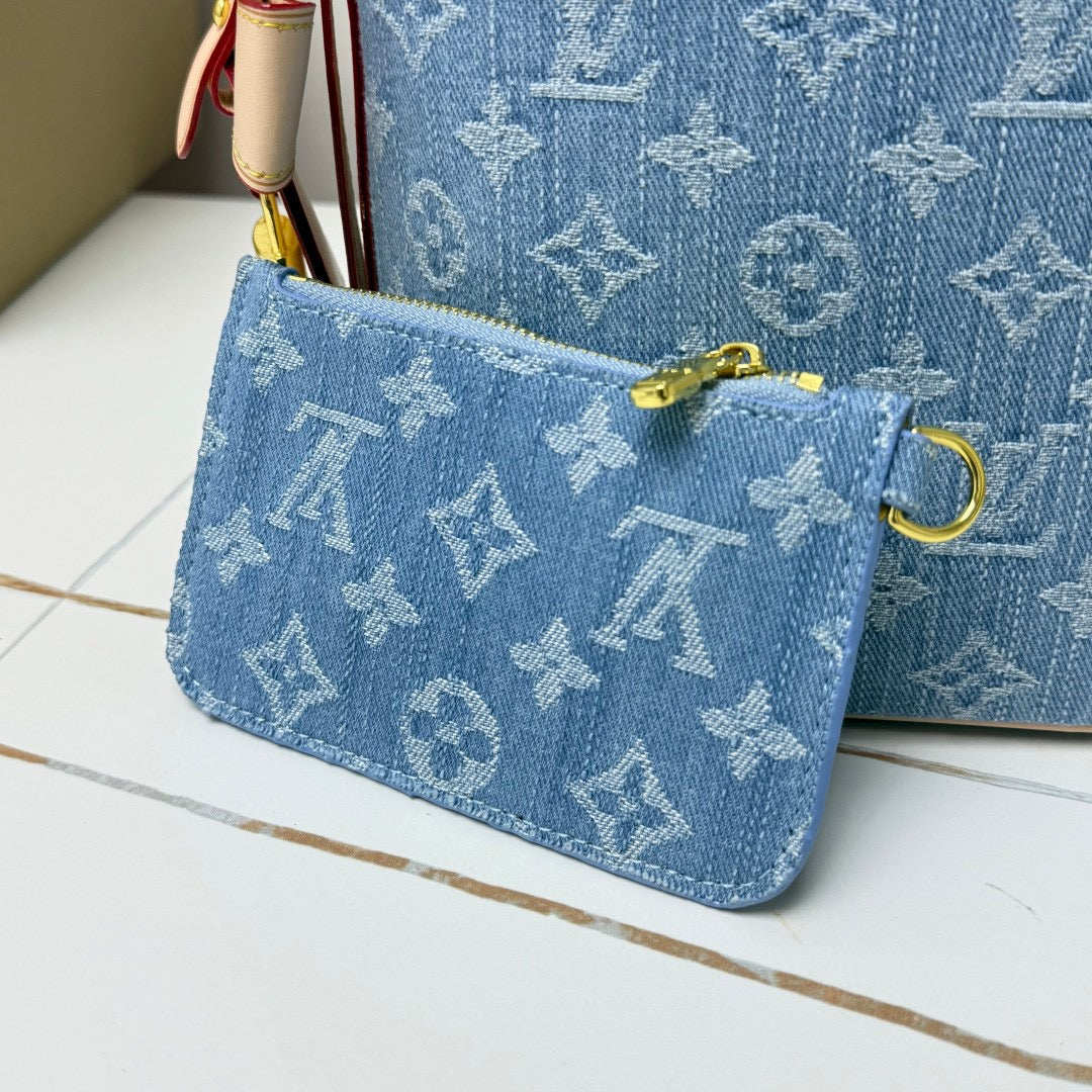 LV BB Denim Blue Shoulder Bag