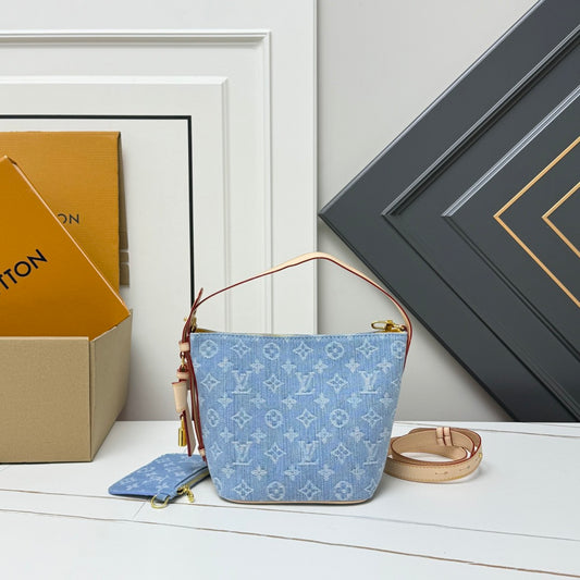 LV BB Denim Blue Shoulder Bag