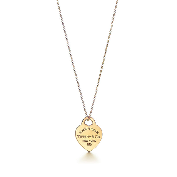 Tiffany Return to Tiffany Heart Tag Pendant in Yellow Gold
