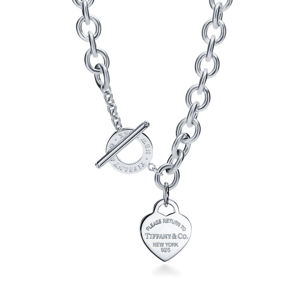 蒂芙尼 Return to Tiffany 心形吊牌银色项链
