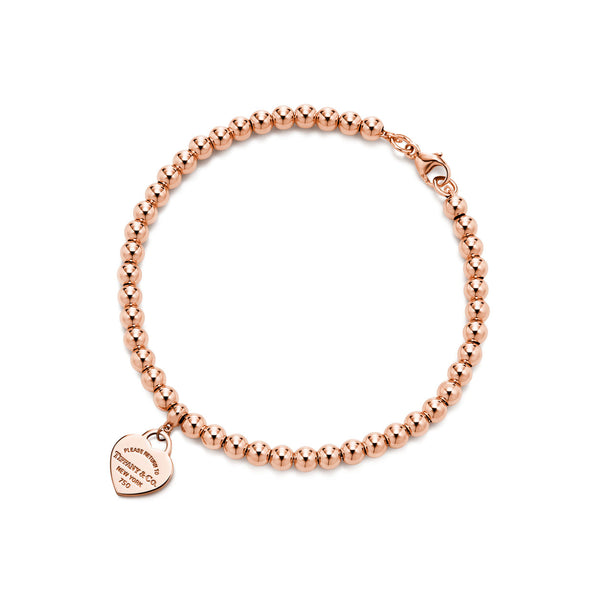 Tiffany Return to Tiffany Heart Tag Bead Bracelet