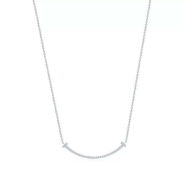 蒂芙尼 T 字微笑钻石吊坠