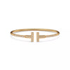Tiffany T Pavé Diamond Wire Bangle