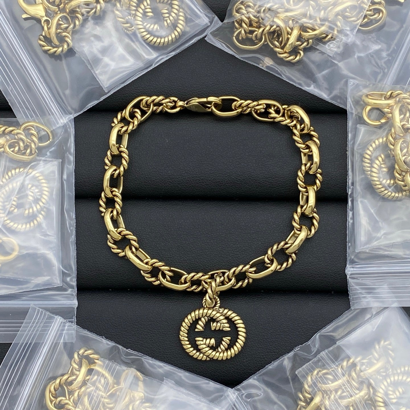 Gucci Cuban Necklace Bracelet