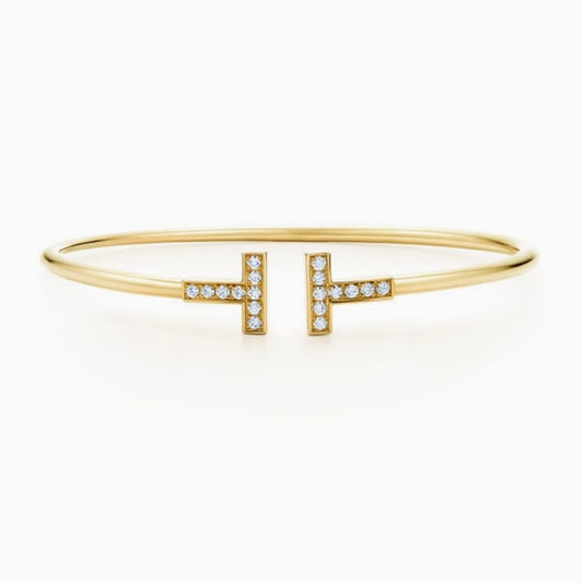 Tiffany T Diamond Wire Bracelet