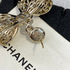 Chanel Gold Bowknot Earrings