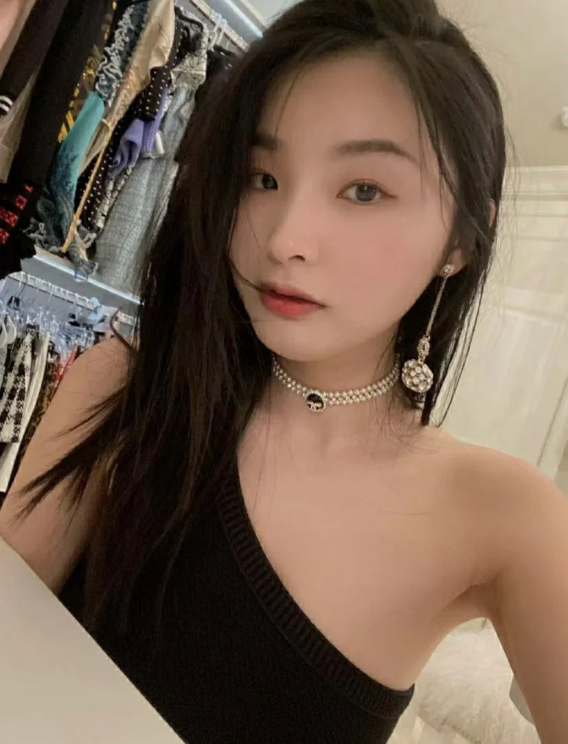 Chanel Pearl Black Choker