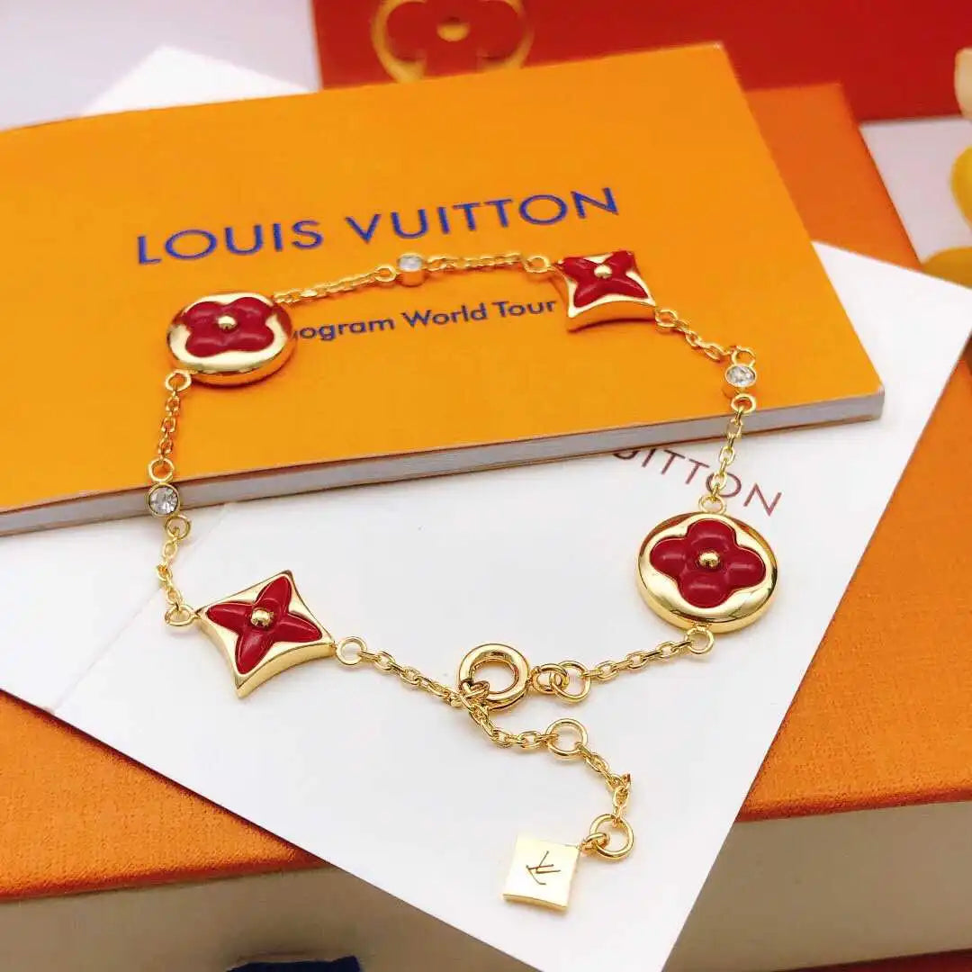 LV Red Clover Bracelet