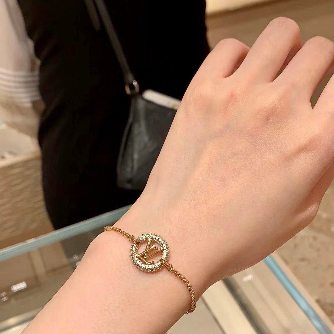 LV Letter Bracelet