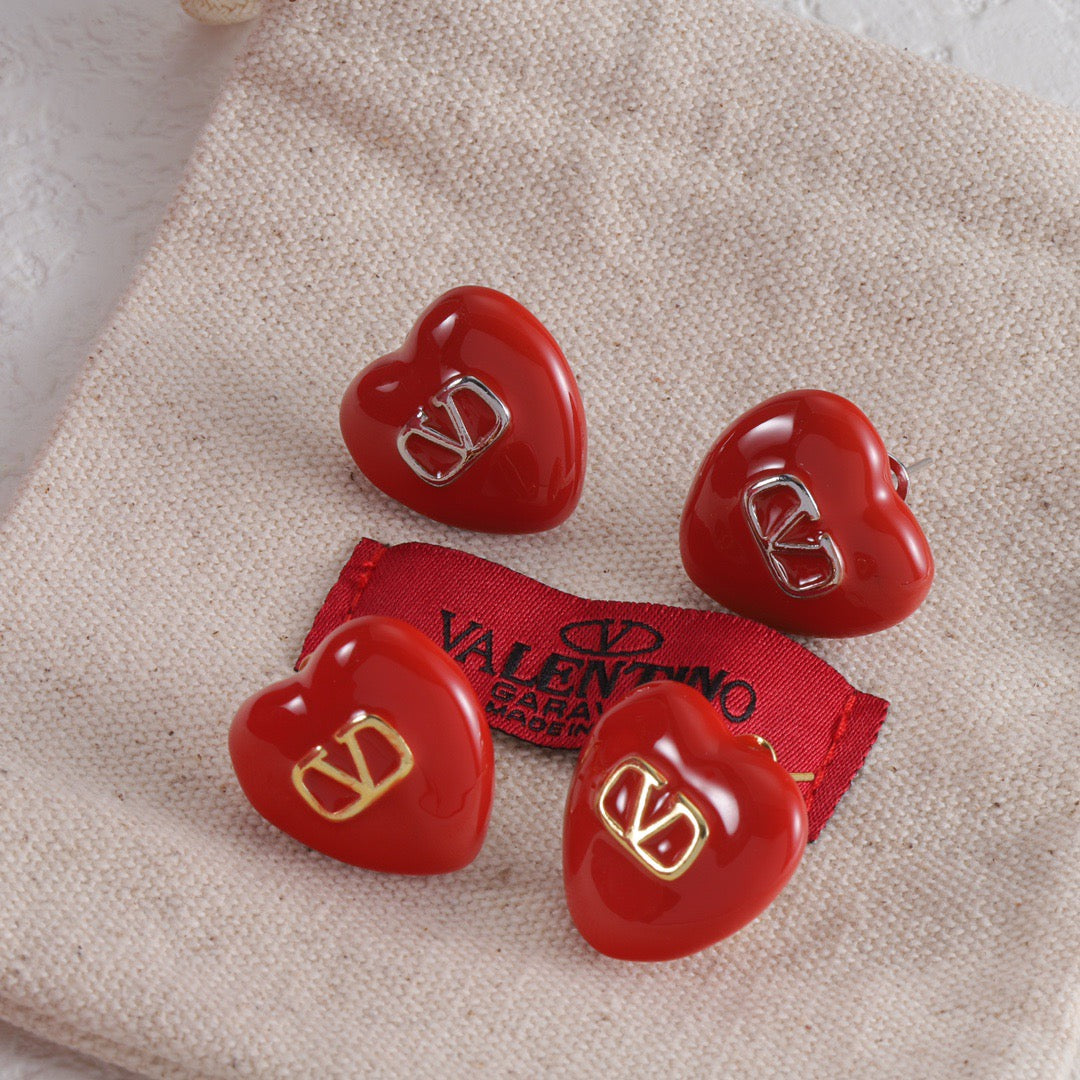 Valentino Heart Earrings