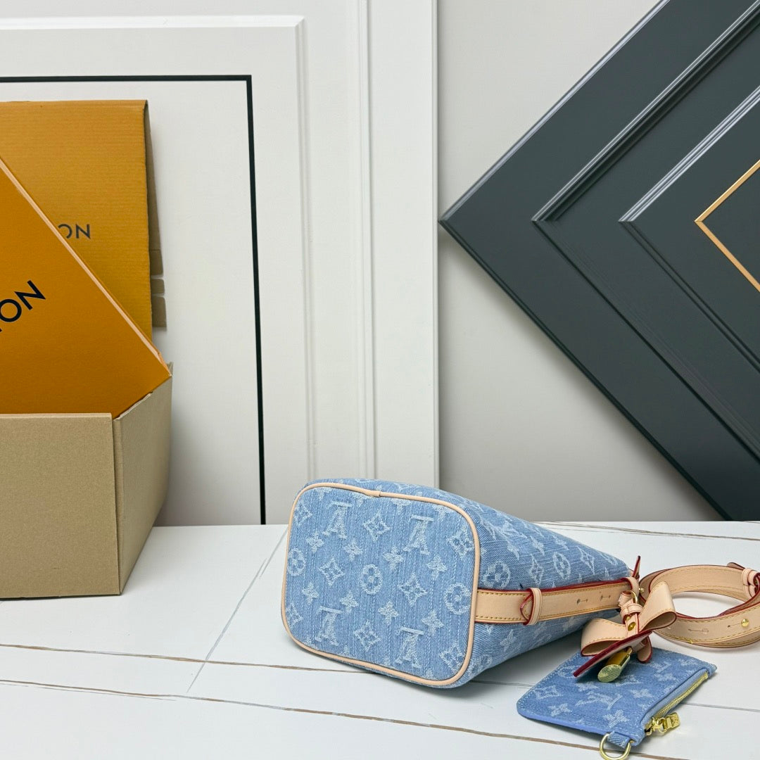 LV BB Denim Blue Shoulder Bag