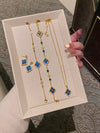 Buccellati Blue Necklace Bracelet Earrings