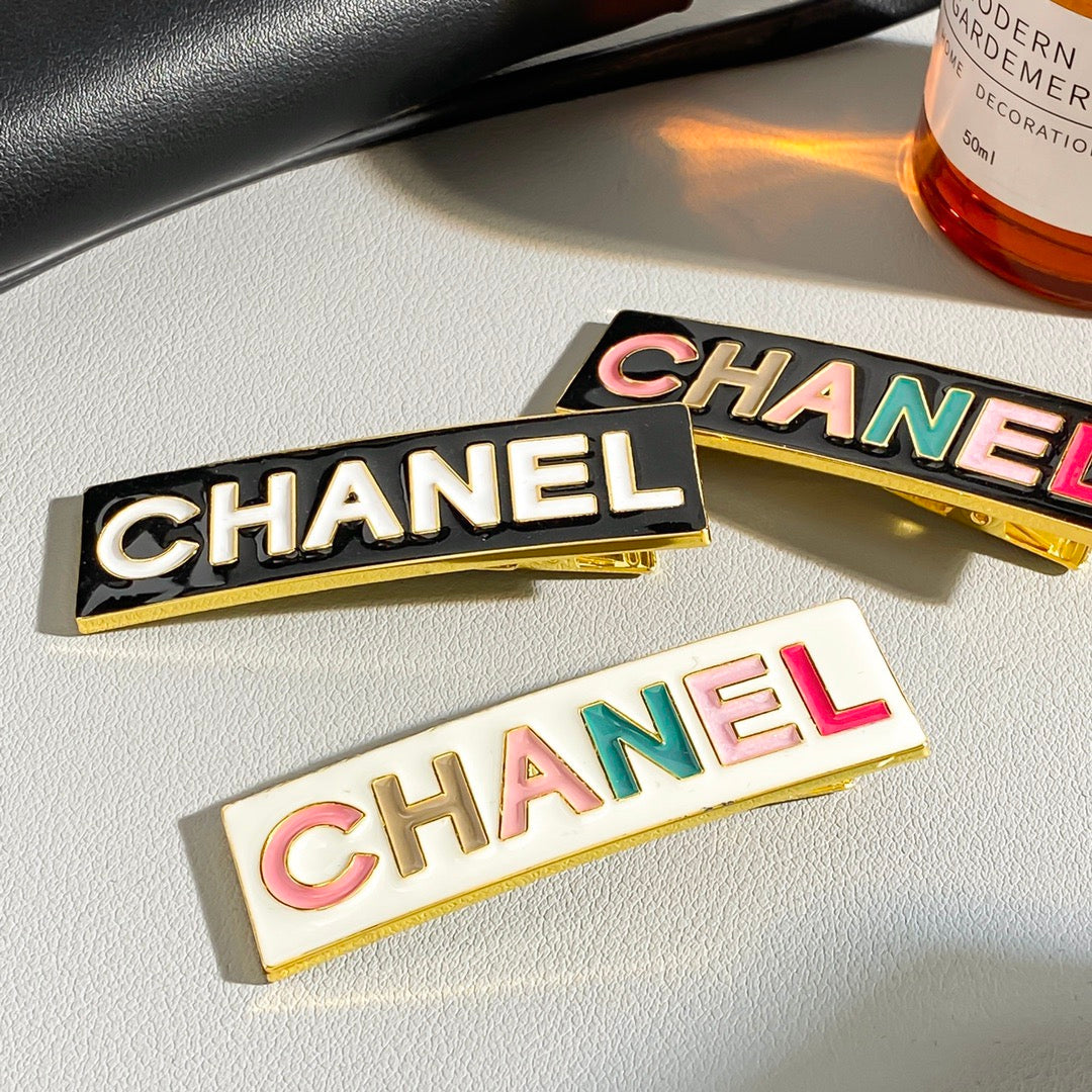 Chanel Colorful Hair Clip(3pcs Total)