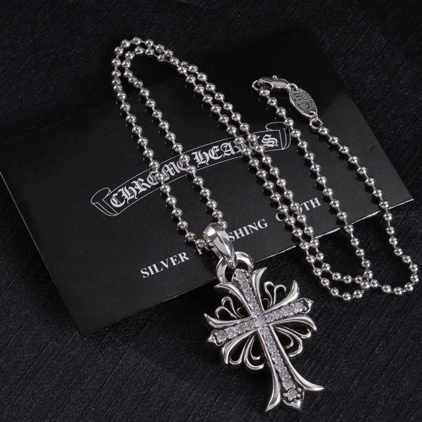 Chrome Hearts Diamond Pendant Necklace
