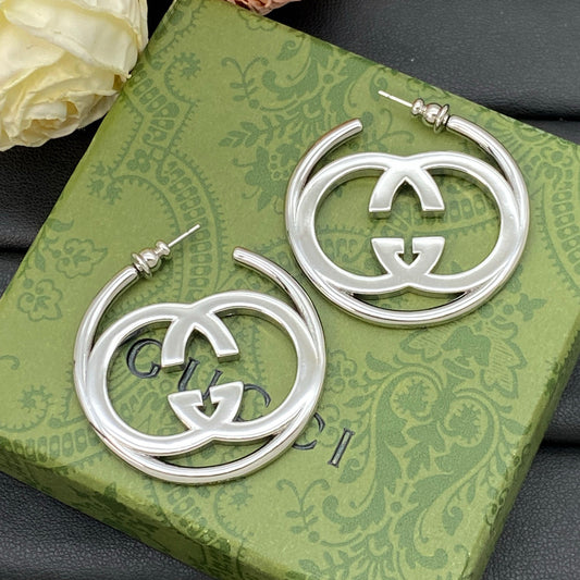Gucci Silver Hoop Earrings